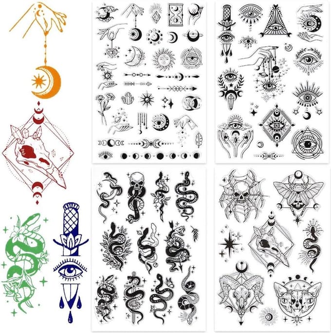 EGoods - Tarot Stempels Heks Hand Waarzeggerij Achtergrond Poststempel Scrapbooking