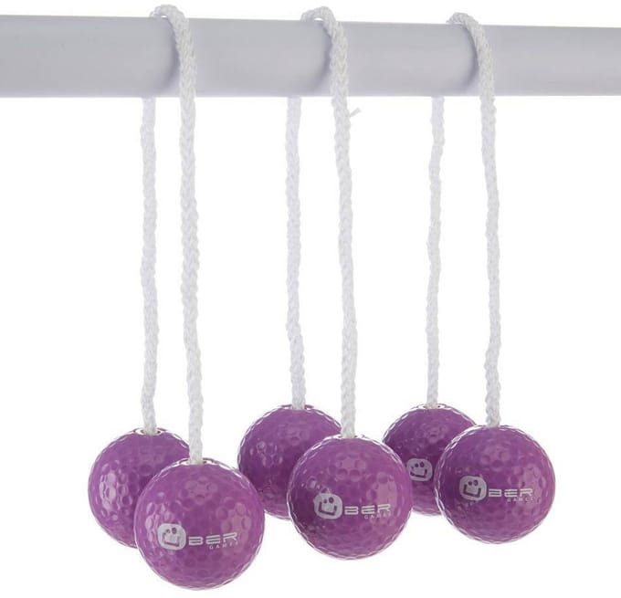 Laddergolf Bolas – Professioneel – 3x2 Echte Golfballen - Officiële Lengte - Paars