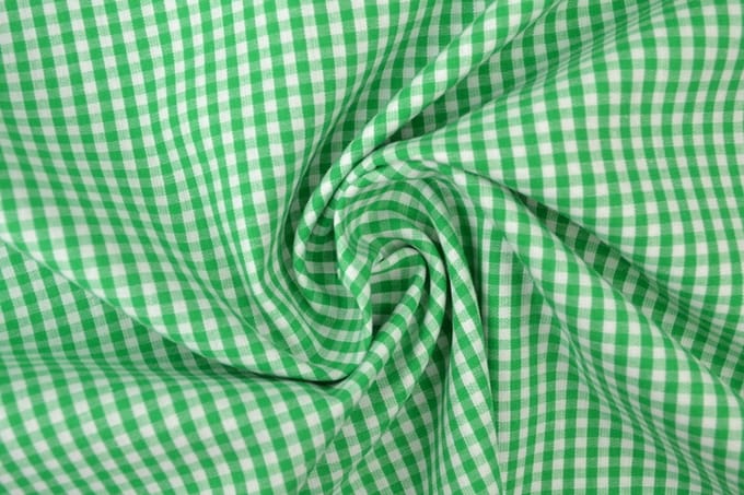 Ruitjesstof - Groen 2,5mm ruit - 1 meter - Per meter - 150cm breed