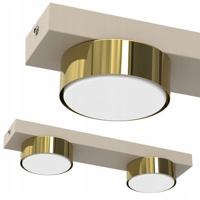 Plafond LED Loft Cashmere Gold - Stijlvolle wandlamp