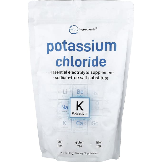 Micro Ingrediënten, Kaliumchloride, 1kg (2,2 pond)