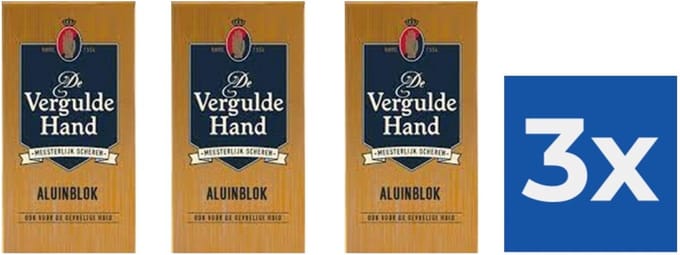 De Vergulde Hand Aluinblokjes - Voordeelverpakking 3 stuks