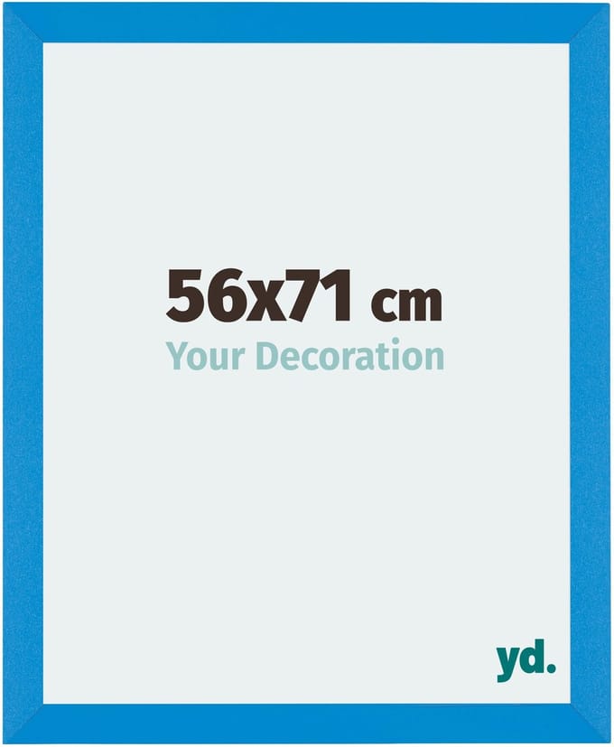 Your Decoration - Fotolijst 56x71 cm - MDF - Helder Blauw - Mura