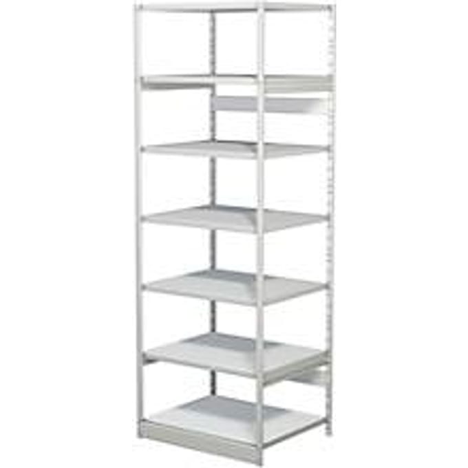 Complete stelling PROGRESS 500 T, basissectie, zonder achterwand, H 2250 x B 750 x D 640 mm