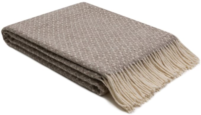 WOOOL Plaid - Caledonia (Beige) - 140x200cm - 100% Wol