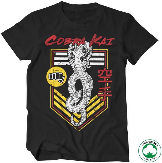 Cobra Kai Punch Patch biologisch T-shirt zwart