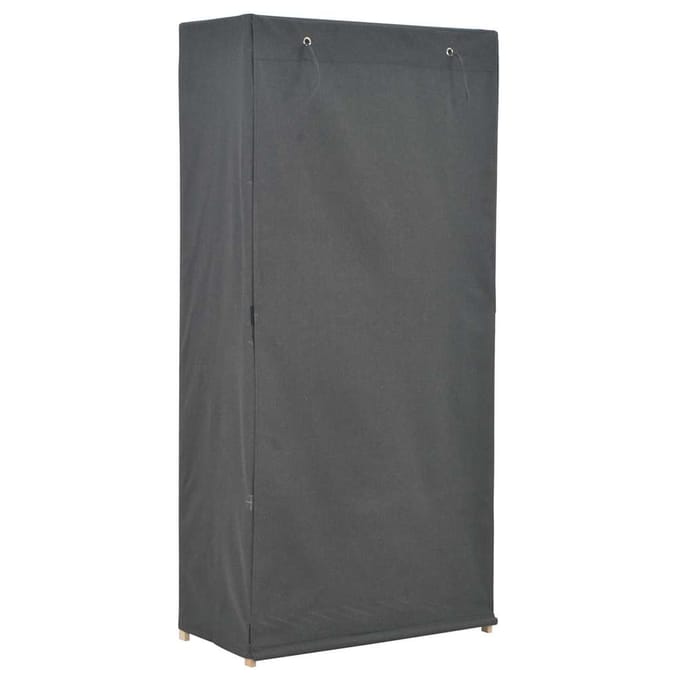 vidaXL - Kledingkast - 79x40x170 - cm - stof - grijs