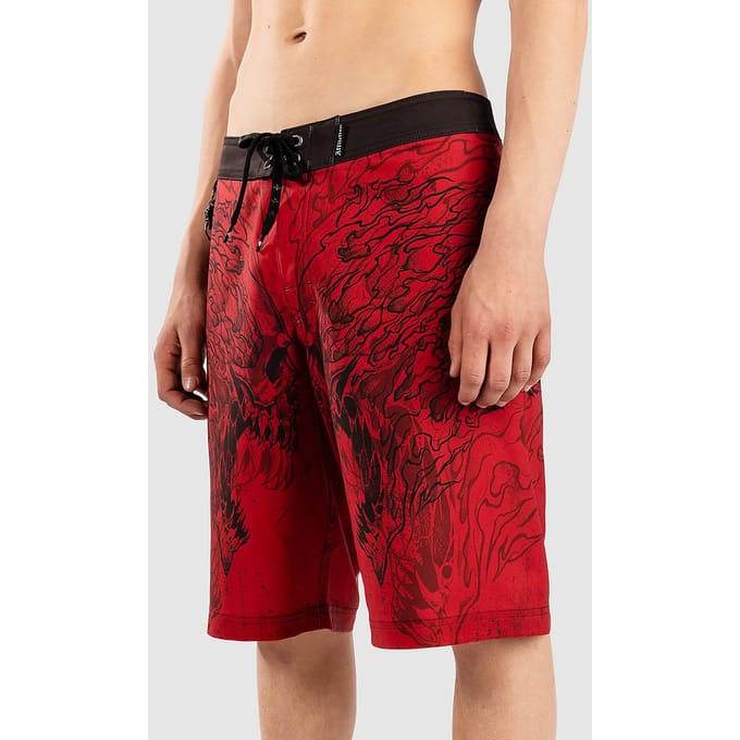 Affliction Burn Boardshorts rood