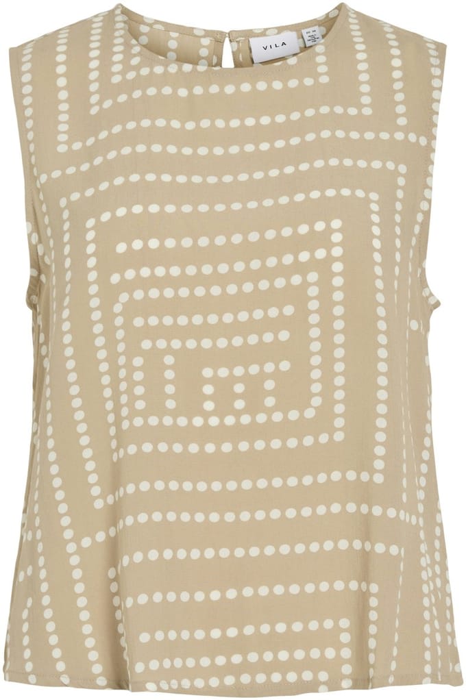 VILA - VIFRELLI KLEO S/L O-NECK SHORT TOP - Dames - Tops