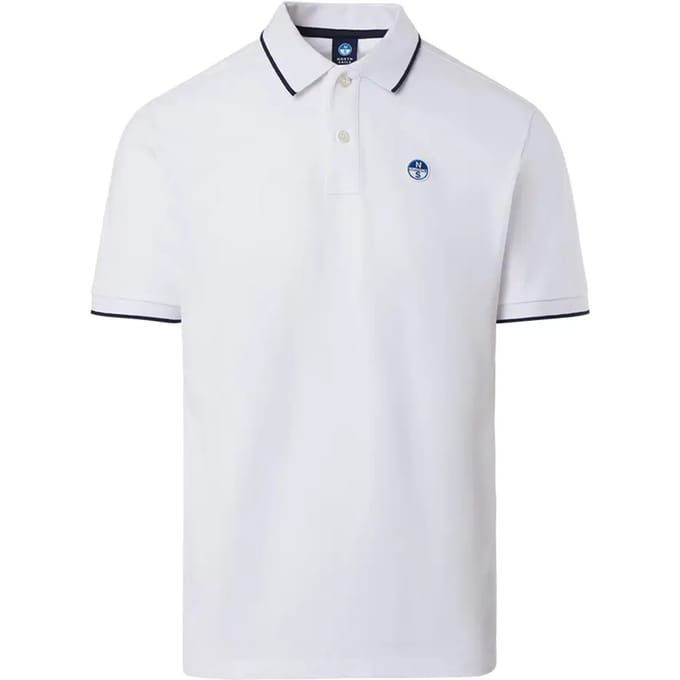 Contrast gestreept poloshirt met logokraag North Sails