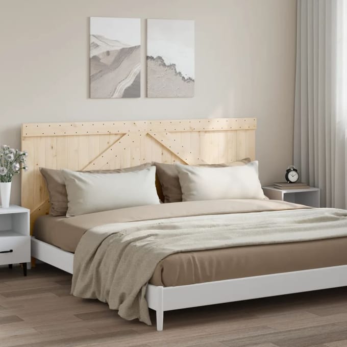vidaXL Hoofdbord 200x104 cm massief grenenhout