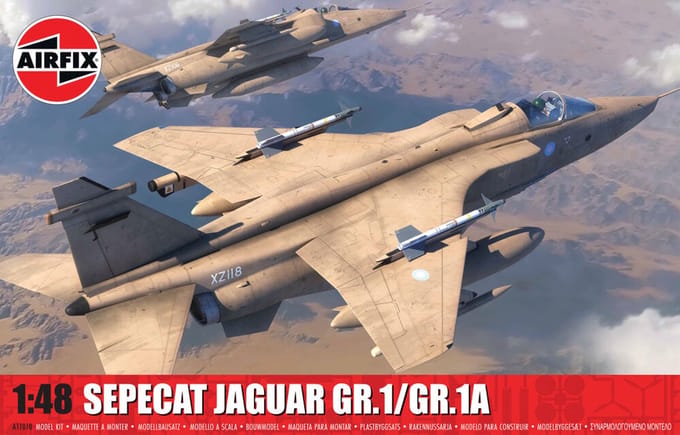 Airfix Modelbouwpakket Auto - 11010 Sepecat Jaguar - GR.1/GR.1A - Straaljager Plastic - 1:48 - Modelbouw