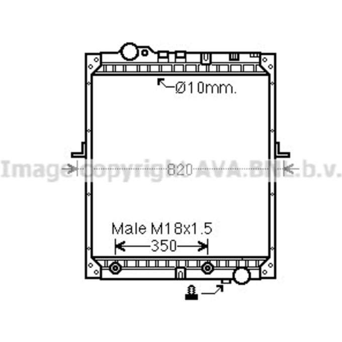 Radiator, motorkoeling HIGHWAY AUTOMOTIVE ME2183