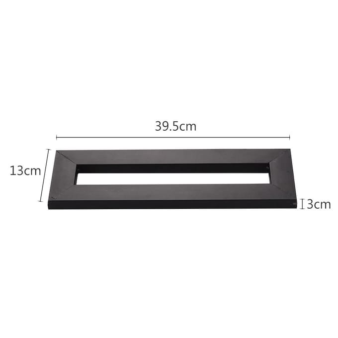 Gitaar Effect Pedalenbord Houder Plakplaat met Bevestigingstapes Kabelbinder Patch zwart