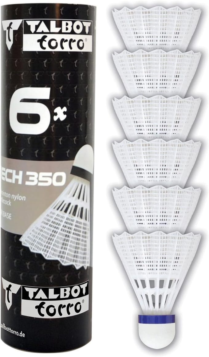 Badminton Shuttles - Shuttles - Badminton Training - Nylon Constructie - 6 Stuks - Wit