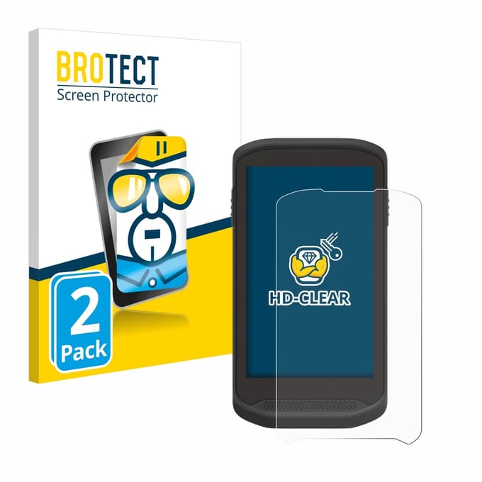 BROTECT - Screenprotector voor Zebra TC25 - Folie Beschermfolie transparant 2 Stuks