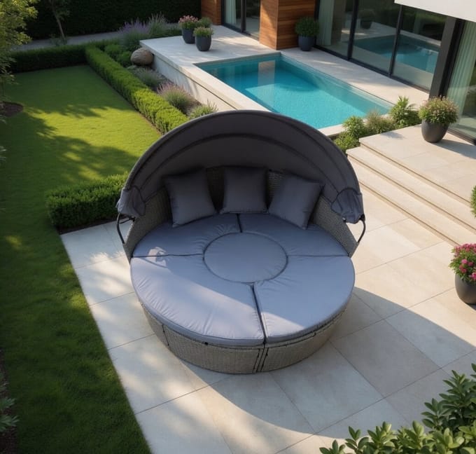 Solar Island with Roof and – Wit – Industrohome