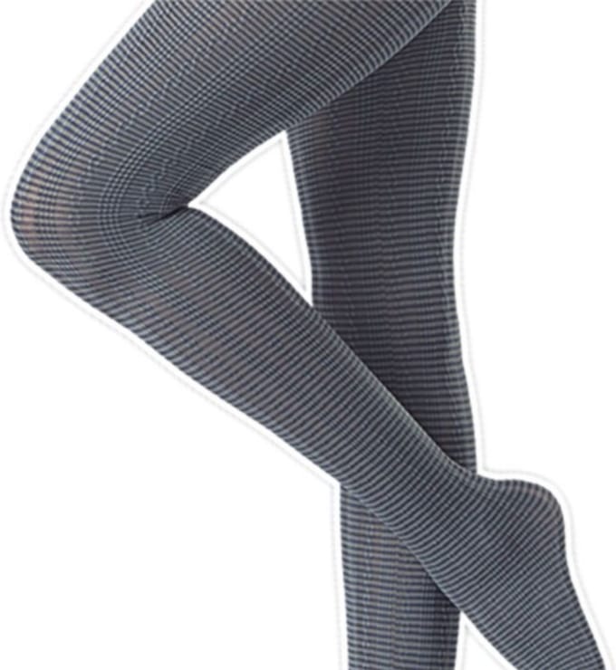 Oroblu micro lines 70 den panty maat S grijs/zwart