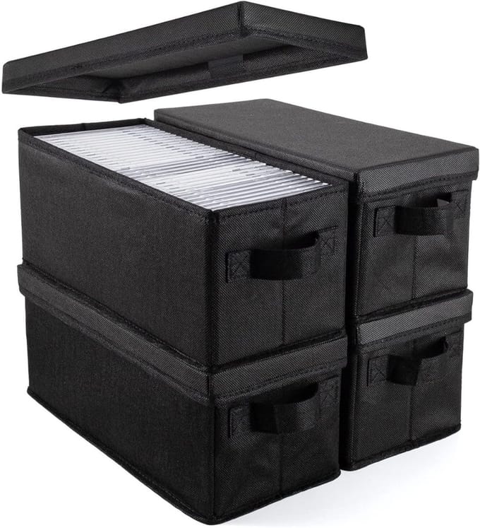 CRLYN® CD Opbergdoos - CD Opbergsysteem - CD Opbergmap - Zwart