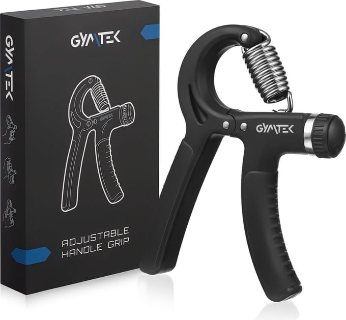 Gymtek® Verstelbare Handtrainer, Handknijper, Grip Trainer, Onderarm Trainer - Weerstand 10-40 kg
