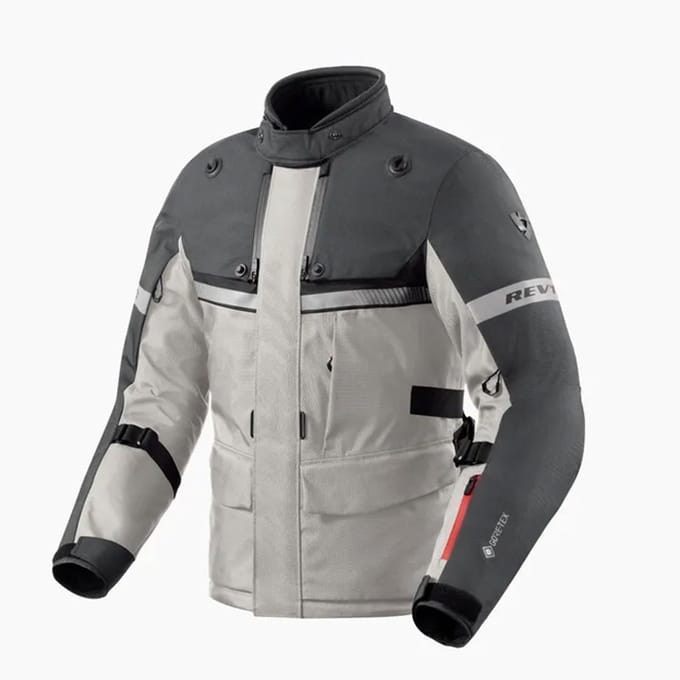 REV'IT! Poseidon 3 GTX Jas Zilver Antraciet - Maat 2XL - Jas