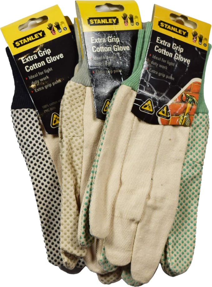 Stanley Tuinhandschoen - Werkhandschoen - Extra grip - Maat L - 3 stuks
