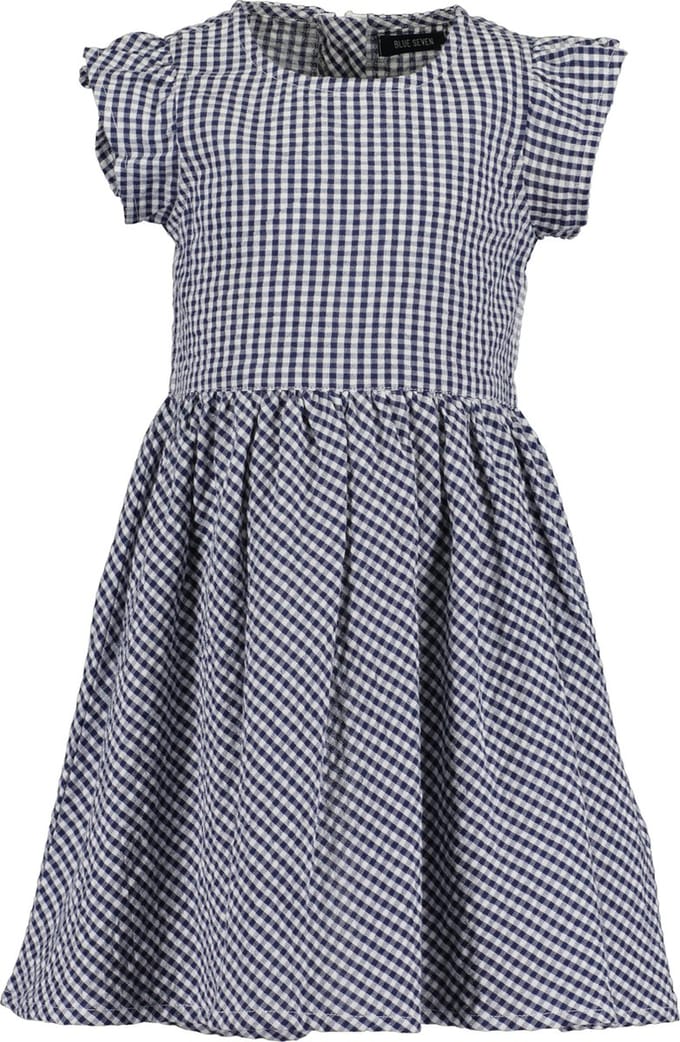 Blue Seven KIDS GIRLS BASIC Meisjes Jurk - blauw - Maat 128
