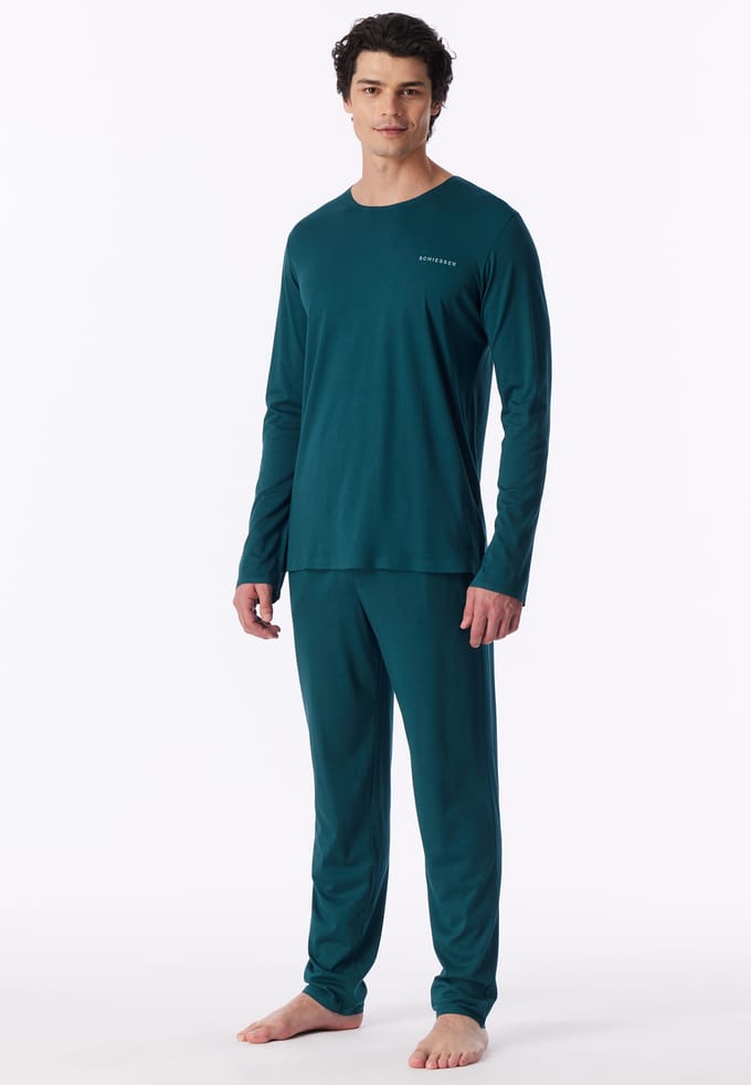 Lange pyjama in diepzeegroen - Modern Bonded 48