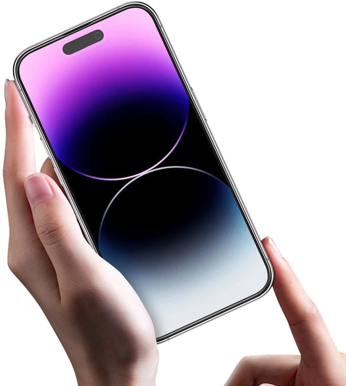 Rixus For iPhone 16 Plus Tempered Glass Matte