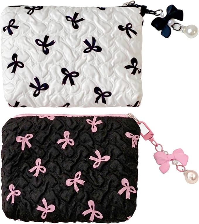 Omgoods - Set van 2 Mini Cosmetic Bags in Zwart