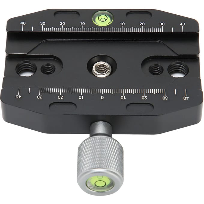 Adaptateur de fixation pour trépied d'appareil photo, plaque à dégagement rapide, usinage CNC, avec 2 niveaux à bulle pour reflex numérique