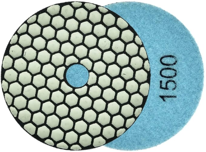 GEKO Diamant polijstpad - 100 mm - Droog gebruik - Klittenband bevestiging