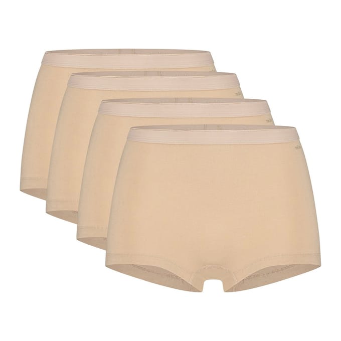 Ten Cate Basics Organic Cotton Stretch Short 4-pack Beige-M