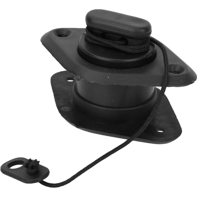 Duurzaam Zwart PVC Afvoerstop voor Opblaasbare Boten Visboot Kajak Accessoire black