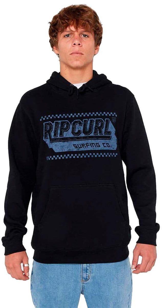 Rip Curl Down The Line Hoodie Zwart S Man