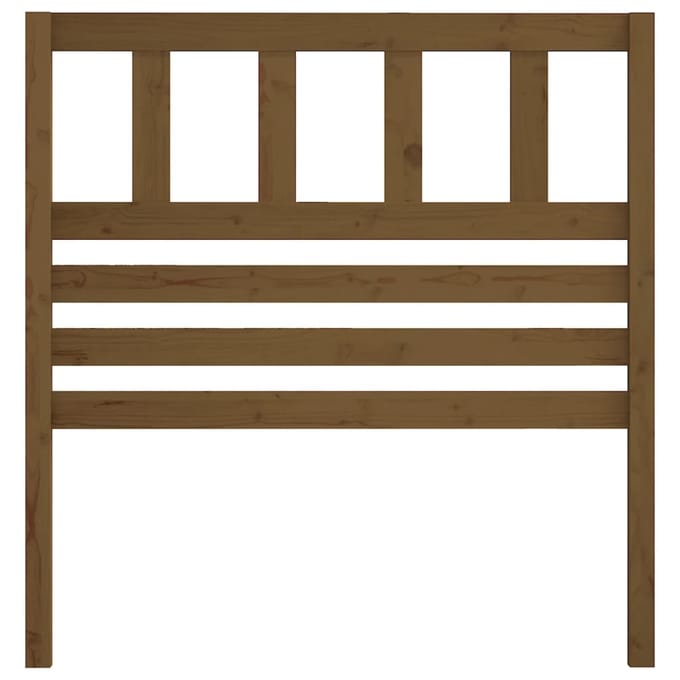 vidaXL Hoofdbord 106x4x100 cm massief grenenhout honingbruin