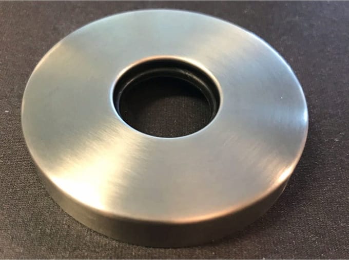 Wiesbaden 304 rozet voor douchearm rond 60 mm geborsteld RVS