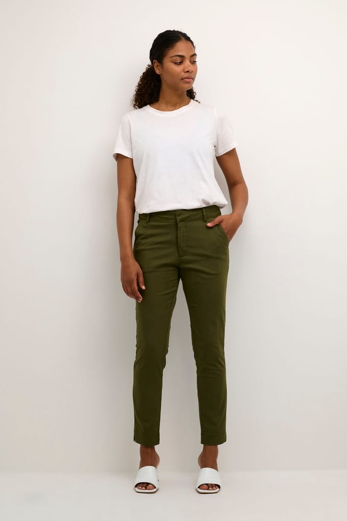 Casual broek Regular fit Grape Leaf green