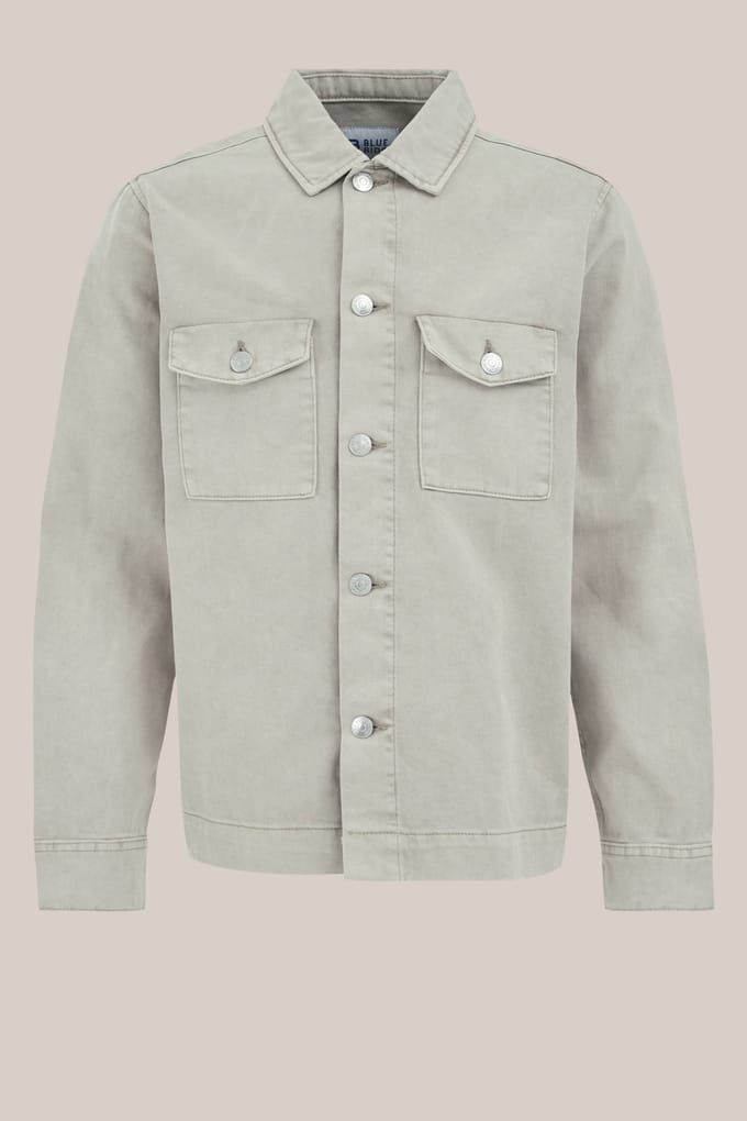 WE Fashion Overshirt Greige Taglia: M | Giacche leggere Outlet | Uomo