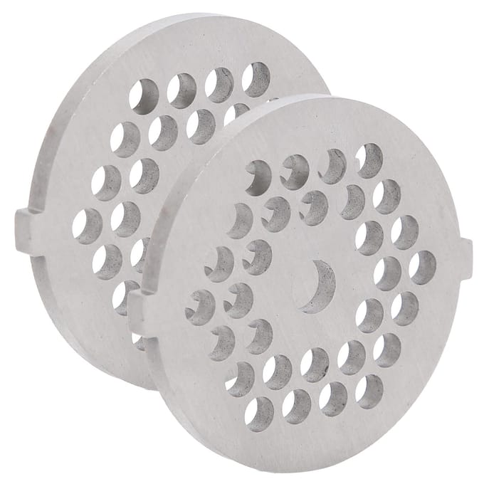 2 Stuks Elektrische Vleesmolen Mes RVS Maalplaat Rond Gat voor 5#/B Type Molen(5mm 30 white