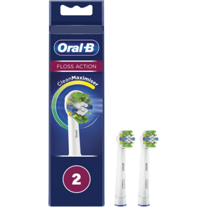 Ora-B Floss Action opzetborstels - 2 stuks