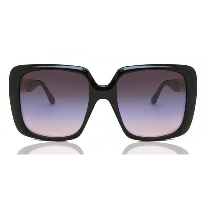 Lunettes de soleil Guess Gu7689 01t pour femme Shiny Black/55-18-145 gray