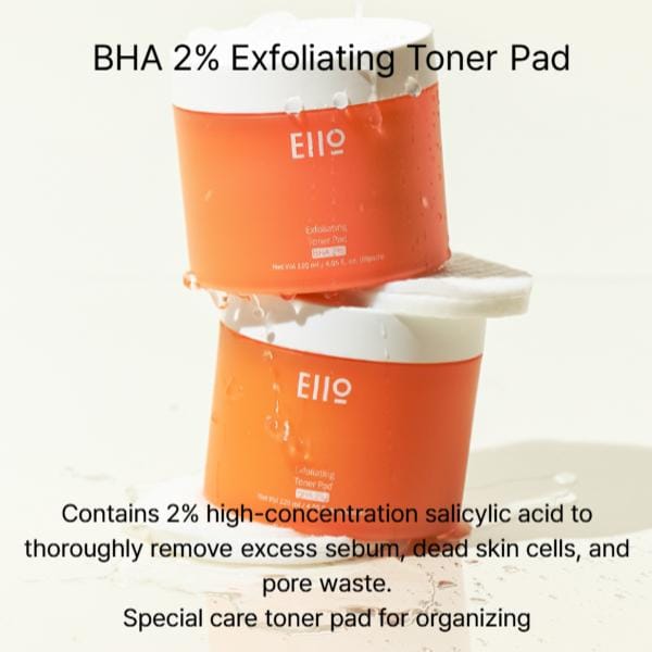 BHA 0.5% One Step Toning Pad, BHA 2% Exfoliating Toner Pad (Each 120ml / 4.05 fl.oz., 60 pads) (7 Options) #BHA 2% x 1pcs orange