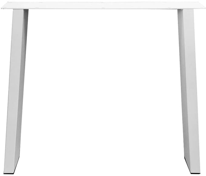 Witte trapezium tafelpoot 72 cm