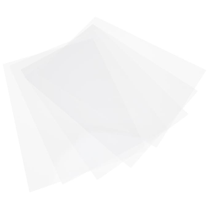 10 Stuks Krimpfolie Semi-transparant Mat Hittekrimpbaar Handgeschilderd DIY Vel 0,2 mm 2029# white