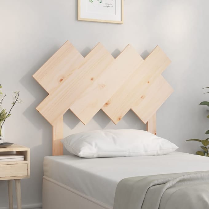 vidaXL - Hoofdbord - 92x3x81 - cm - massief - grenenhout