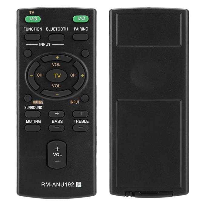 Vervangende RM ANU192 Afstandsbediening Voor Sony Soundbar SACT60BT HTCT60BT SSWCT60 black