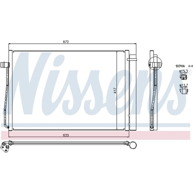 Condensator, airconditioning NISSENS 94679