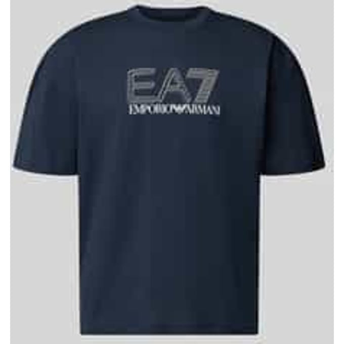 EA7 Echo Graphic T-Shirt, Blauw