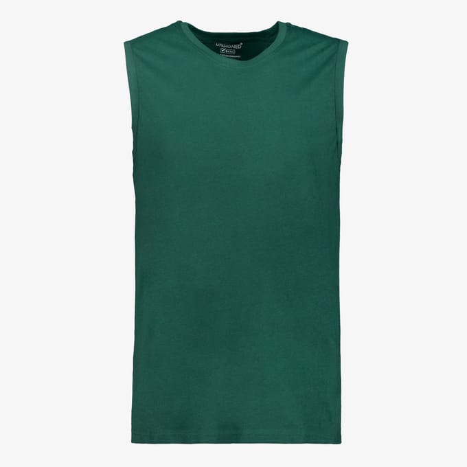 Unsigned basic heren singlet groen - Maat S